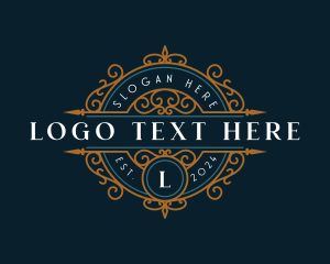 Crest Ornamental Luxury logo design