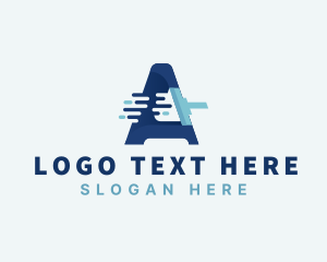 Squeegee - Squeegee Cleaning Letter A logo design