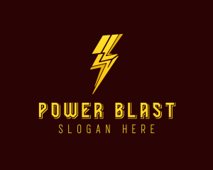 Thunder Bolt Power logo design