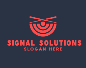 Signal - Chopstick Bowl Signal logo design