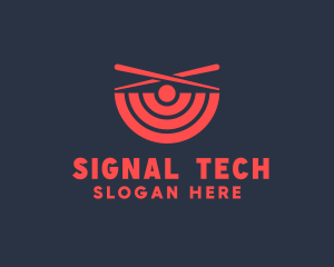 Signal - Chopstick Bowl Signal logo design