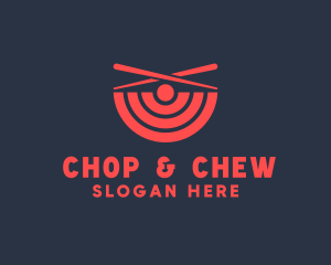 Bowls - Chopstick Bowl Signal logo design