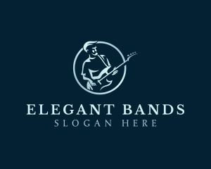 Music Band Guitarist logo design