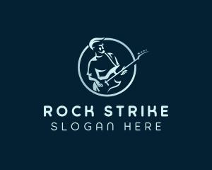 Music Band Guitarist logo design