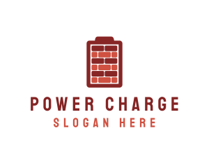 Charging Brick Wall logo design