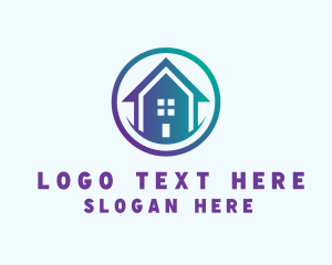 Hostel - Residential Home Property logo design