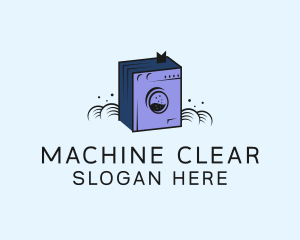 Washing Machine Book logo design