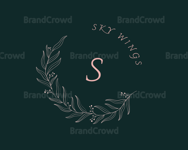 Beauty Floral Wreath Logo