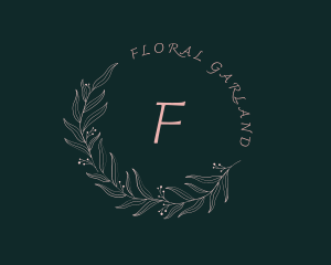 Beauty Floral Wreath logo design