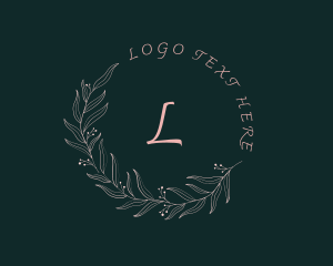Leaves - Beauty Floral Wreath logo design