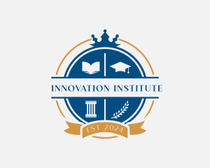 Institute - University Academy Education logo design