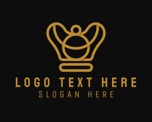 Glam - Elegant Gold Crown logo design