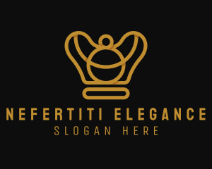 Elegant Gold Crown logo design