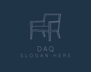 Homemaking - Monoline Geometric Chair logo design