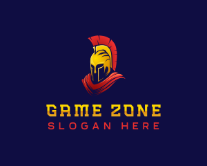 Gaming Spartan Warrior logo design