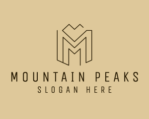 Mountaineer Nature Peak logo design