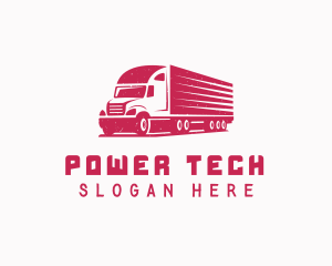 Truckload - Cargo Shipment Trucking logo design