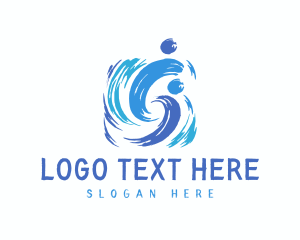 Artsy - Colorful Artsy Brushstroke logo design