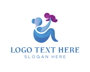 Maternity - Parenting Baby Infant logo design