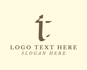 Charity - Writer Author Letter T logo design