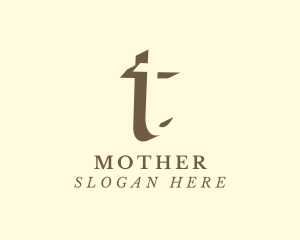 Social Media - Writer Author Letter T logo design