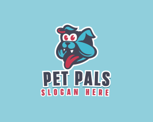 Happy Bulldog Pet logo design