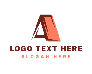 Initail - Creative Agency Media Letter A logo design
