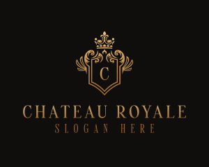 Royal Shield Crown logo design