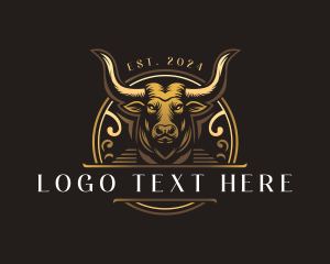 Vintage - Bull Horn Ranch logo design