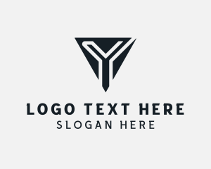 Letter Y - Cyber Technology App Letter Y logo design