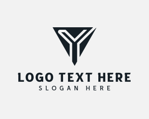 Advertising - Cyber Technology Letter Y logo design