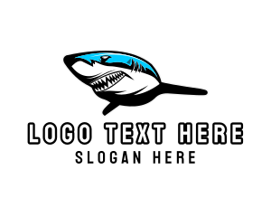 Video Game - Predator Killer Shark logo design