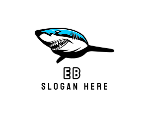 Fish - Predator Killer Shark logo design