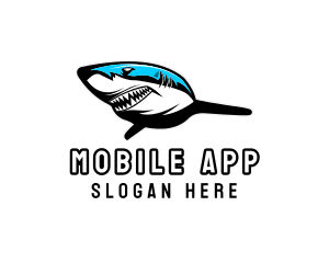 Underwater - Predator Killer Shark logo design