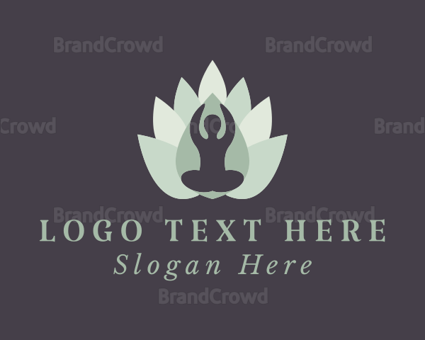 Yoga Lotus Petals Logo