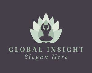 Yoga Lotus Petals Logo