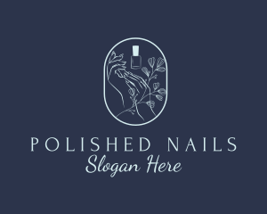 Hand Nail Polish logo design