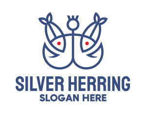 Herring - Fish Fishing Hook logo design