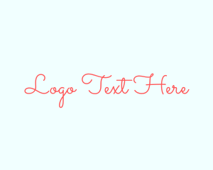 Manicure - Feminine Script Wordmark logo design