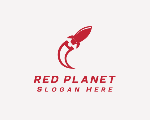 Red Rocket Ticket logo design