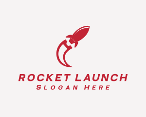 Rocket - Red Rocket Ticket logo design