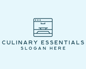 Minimalist Oven Baker logo design