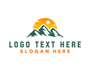 Outdoor - Mountain Adventure Traveler logo design