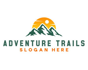 Mountain Adventure Traveler logo design