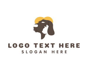 Hound - Dog Cat Pet Care logo design