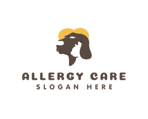 Dog Cat Pet Care logo design