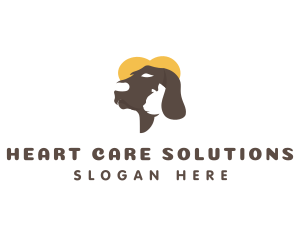 Dog Cat Pet Care logo design