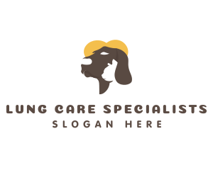 Dog Cat Pet Care logo design