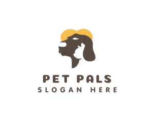 Dog Cat Pet Care logo design