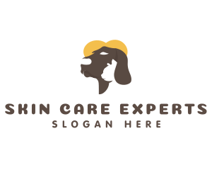 Dog Cat Pet Care logo design